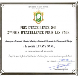 2e prix PME de l'excellence 2014